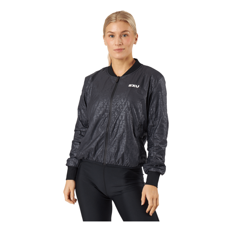 2XU Motion Bomber Jacket Embossed Monogram/white 1 2XU Motion Bomber Jacket Embossed Monogram/white