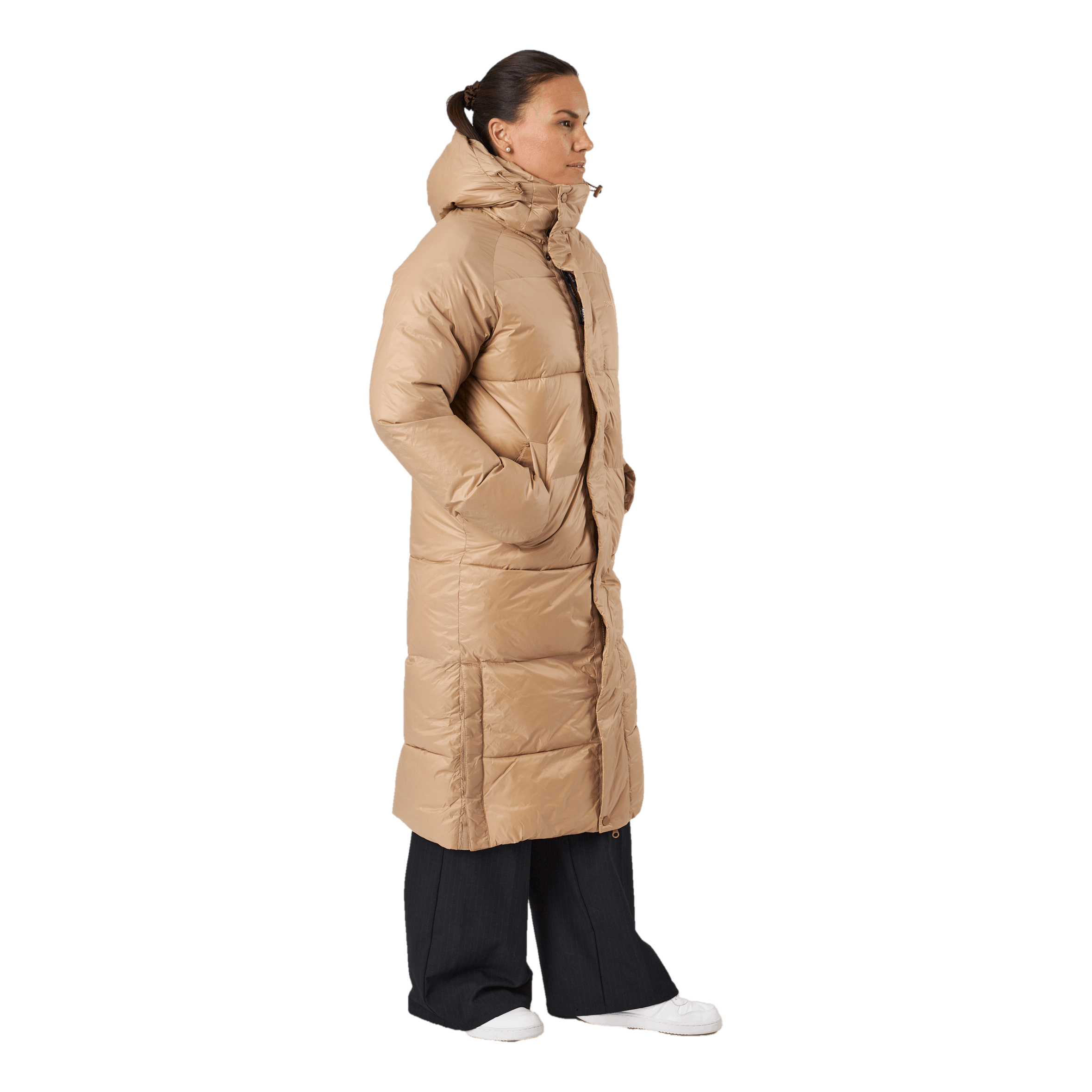 Svea Loose Hood Coat Camel Brown 2 Svea Loose Hood Coat Camel Brown - Bilde 2
