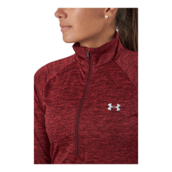 Under Armour Tech 1/2 Zip - Twist Chestnut Red -Billig Jakker butikk 60803 82 004
