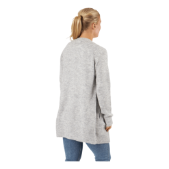 Pieces Pcellen Ls Long Knit Cardigan Light Grey Melange -Billig Jakker butikk 60917 75 003