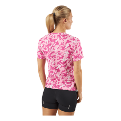 ADIDAS Own The Run Camo Running T-Shirt Clear Pink -Billig Jakker butikk 60930 60 003