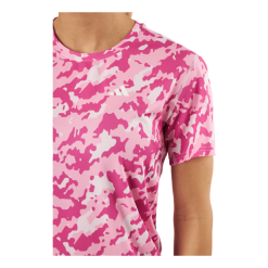 ADIDAS Own The Run Camo Running T-Shirt Clear Pink -Billig Jakker butikk 60930 60 004