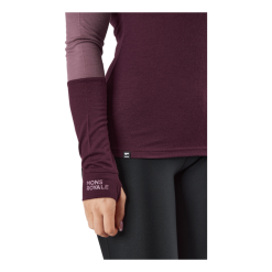 Mons Royale Cornice Long Sleev Wine Red 9 Mons Royale Cornice Long Sleev Wine Red -Billig Jakker butikk 60990 53 006