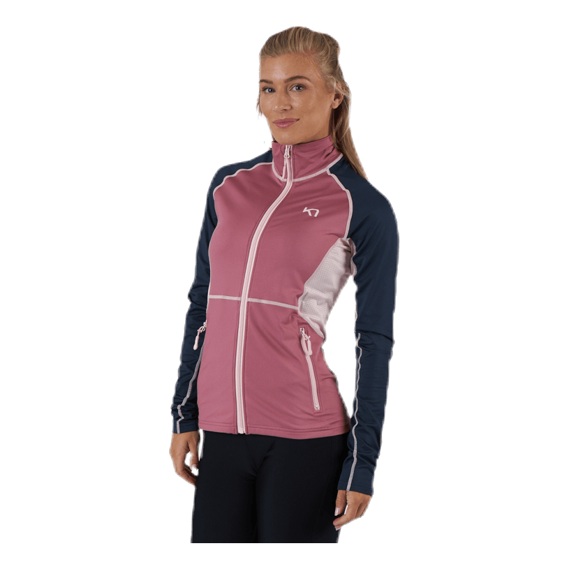 Kari Traa Mia Full Zip Shirt Pink 2 Kari Traa Mia Full Zip Shirt Pink - Bilde 2