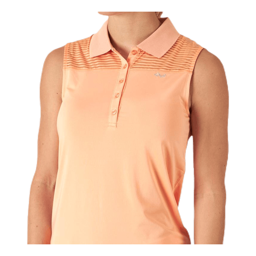 Röhnisch Miko Sleeveless Poloshirt Orange 4 Röhnisch Miko Sleeveless Poloshirt Orange - Bilde 4