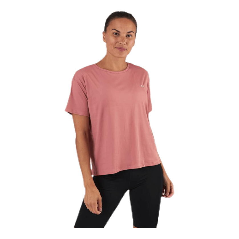 Röhnisch Logo Ribbed Tee Pink 1 Röhnisch Logo Ribbed Tee Pink