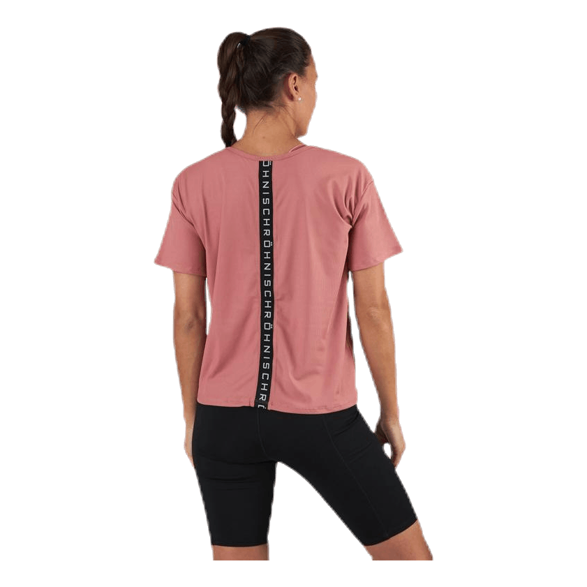 Röhnisch Logo Ribbed Tee Pink 2 Röhnisch Logo Ribbed Tee Pink - Bilde 2