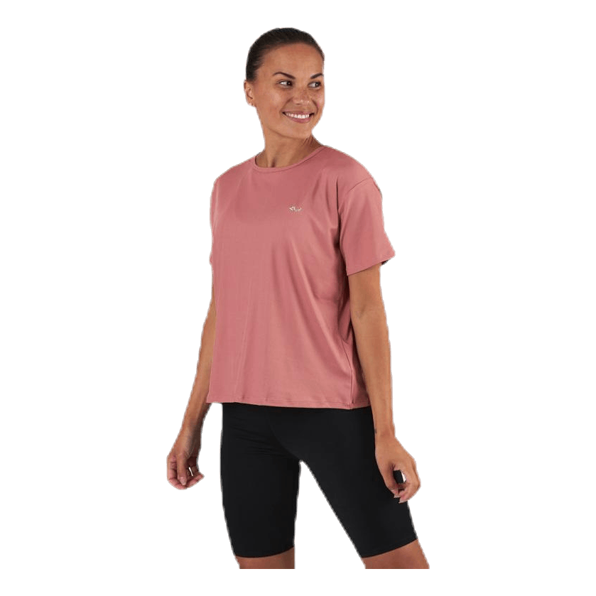 Röhnisch Logo Ribbed Tee Pink 3 Röhnisch Logo Ribbed Tee Pink - Bilde 3