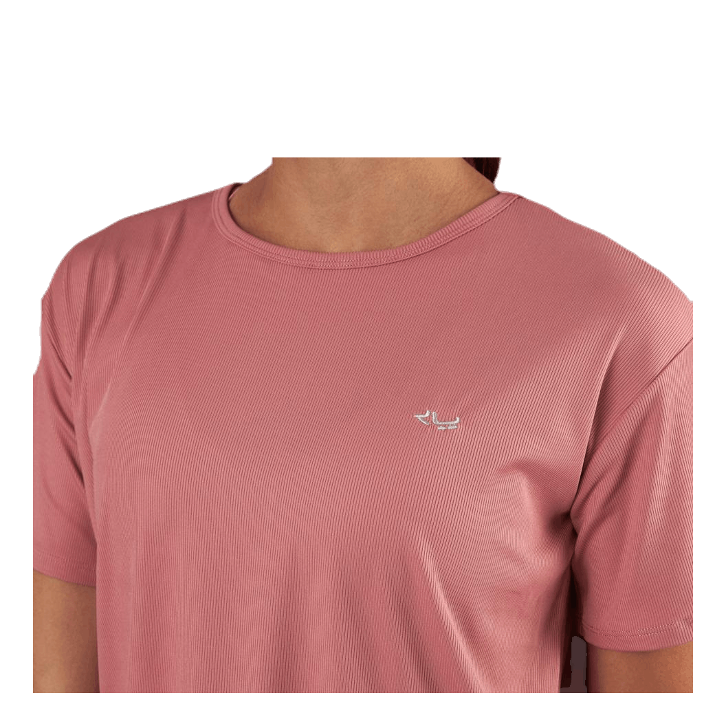 Röhnisch Logo Ribbed Tee Pink 4 Röhnisch Logo Ribbed Tee Pink - Bilde 4