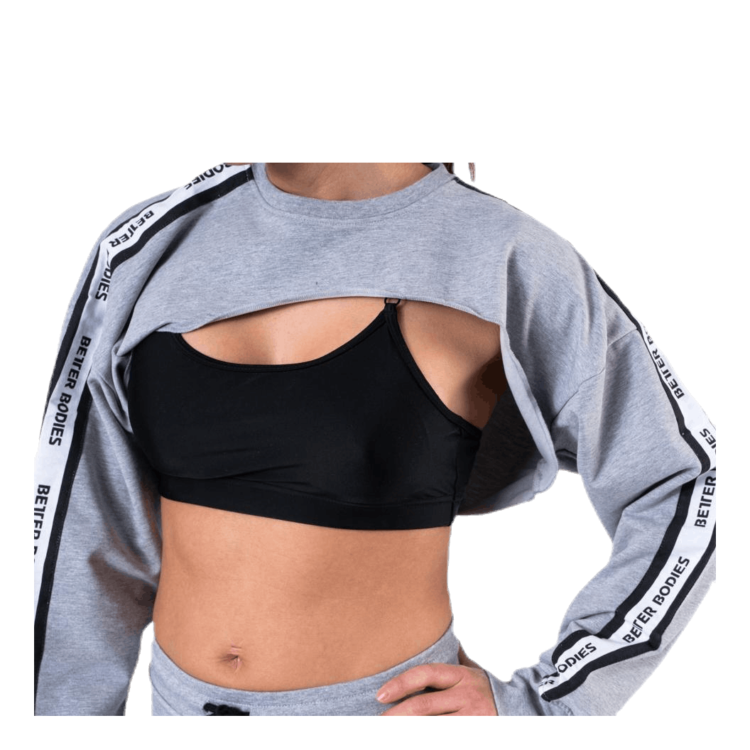 Better Bodies Chrystie Crop LS Grey 4 Better Bodies Chrystie Crop LS Grey - Bilde 4