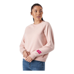 Svea Embo Crew Neck Pink