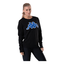 Kappa Sweat RN, Logo Airivit Blue/Black -Billig Jakker butikk 8032067622583 005 472462939dd04a298634e5390bab0d9a
