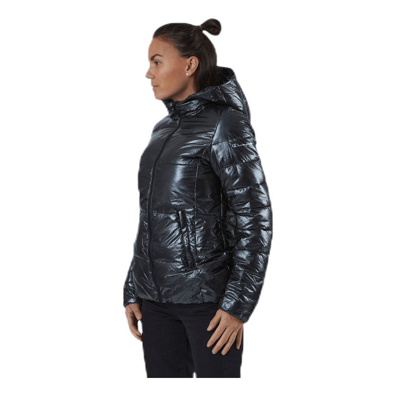 Champion Hooded Polyfilled Jacket Black 4 Champion Hooded Polyfilled Jacket Black - Bilde 4