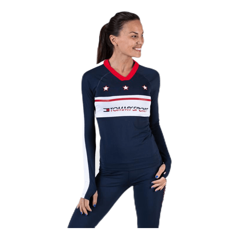 Tommy Hilfiger Sport Longsleeve T-Shirt With Stars Blue 1 Tommy Hilfiger Sport Longsleeve T-Shirt With Stars Blue