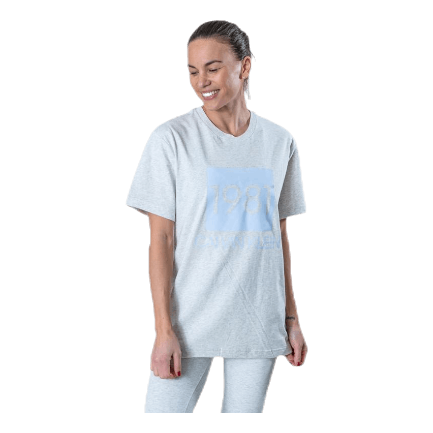 Calvin Klein S/S Crew Neck White/Grey 1 Calvin Klein S/S Crew Neck White/Grey