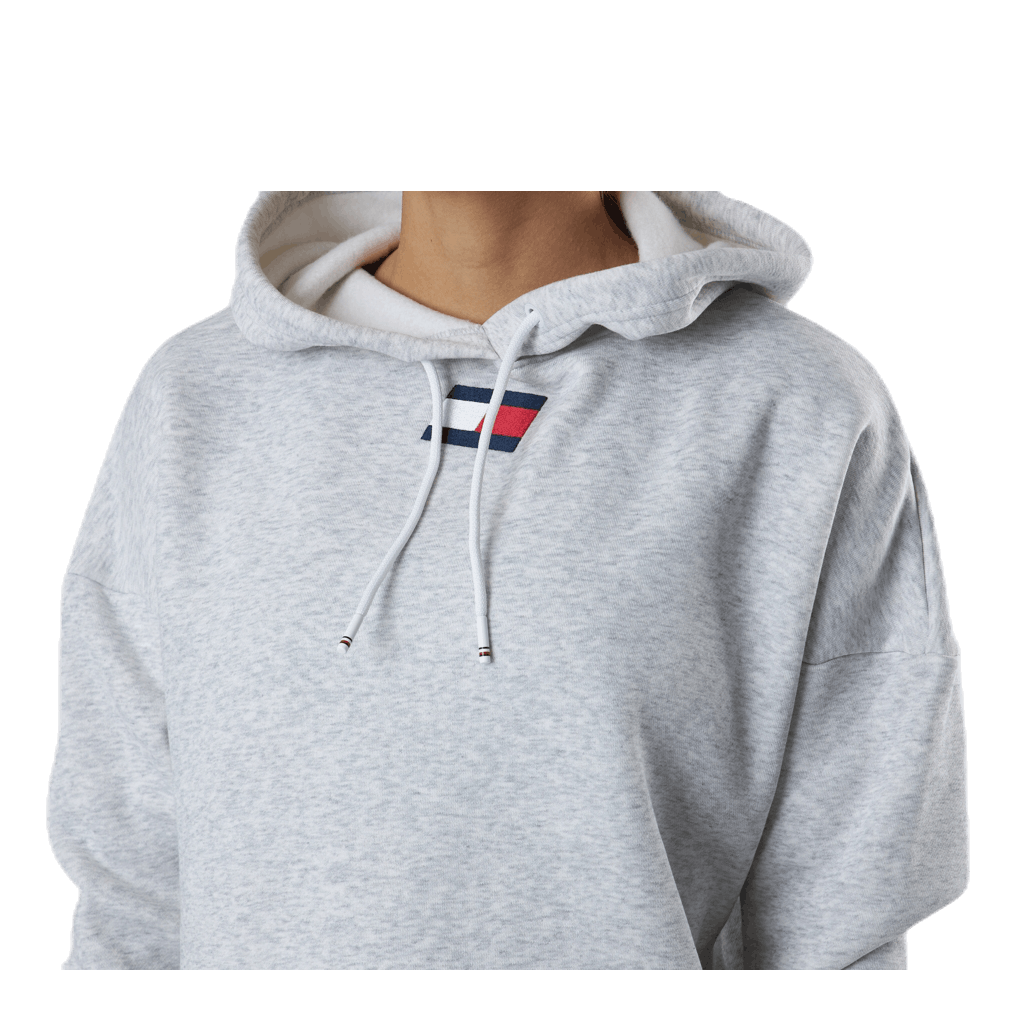 Tommy Hilfiger Sport Cropped Hoody Flag Logo Grey 4 Tommy Hilfiger Sport Cropped Hoody Flag Logo Grey - Bilde 4