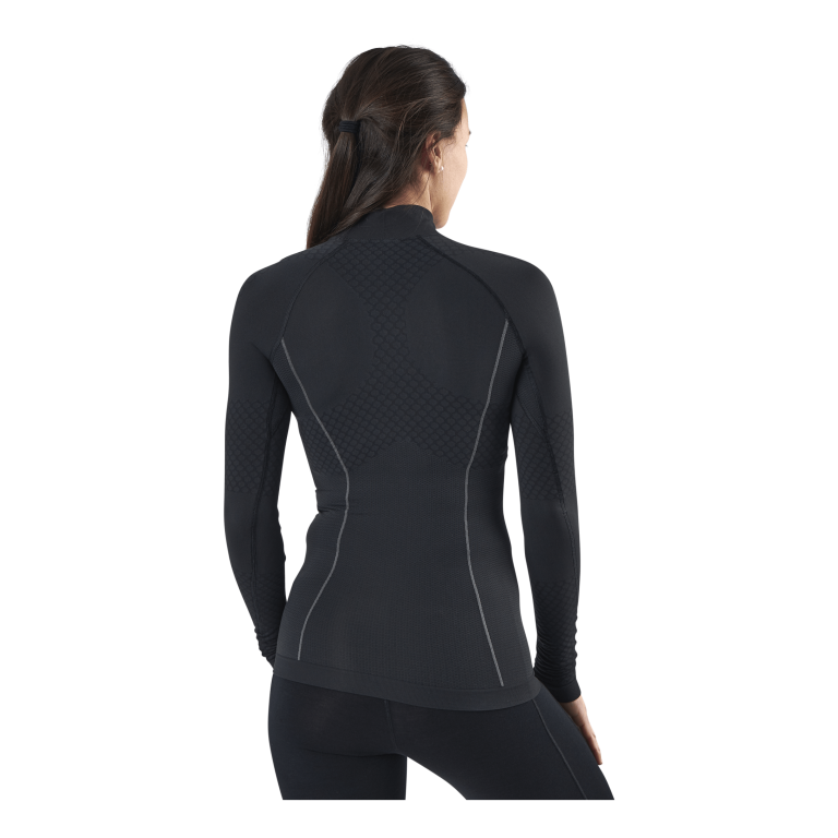 Salomon Exo Motion LS Zip Tee W Black/Grey 2 Salomon Exo Motion LS Zip Tee W Black/Grey - Bilde 2