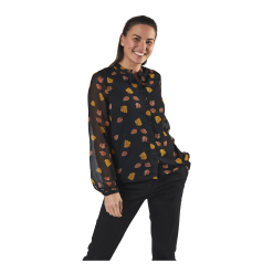 Pieces Blume Ls Shirt Black -Billig Jakker butikk 90083 46 001