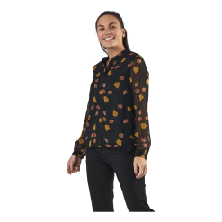 Pieces Blume Ls Shirt Black -Billig Jakker butikk 90083 46 004