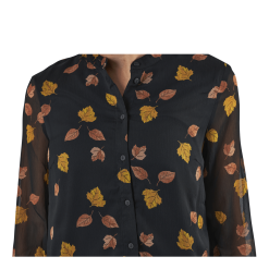 Pieces Blume Ls Shirt Black -Billig Jakker butikk 90083 46 005