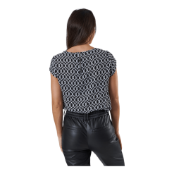 ONLY Vic Ss Aop Top Wvn Black -Billig Jakker butikk 90086 30 003