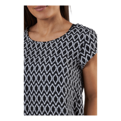 ONLY Vic Ss Aop Top Wvn Black -Billig Jakker butikk 90086 30 005