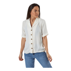 ONLY Sky S/S Shirt Solid Wvn White -Billig Jakker butikk 90086 43 004