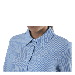 ONLY Lecey Ls Stripe Knot Dnm Shirt White -Billig Jakker butikk 90086 45 004