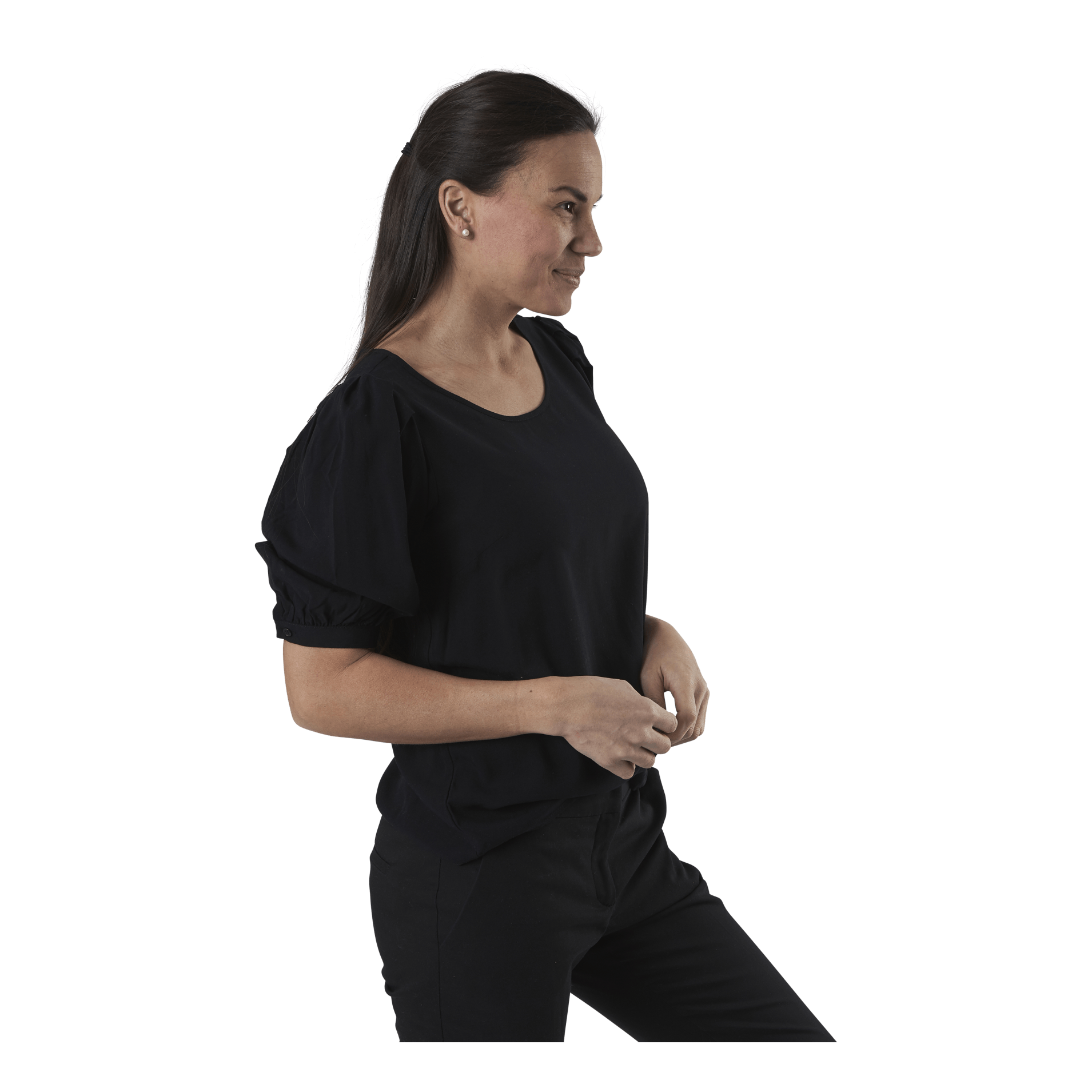 ONLY Karma Life 2/4 Solid Top Wvn Black 2 ONLY Karma Life 2/4 Solid Top Wvn Black - Bilde 2