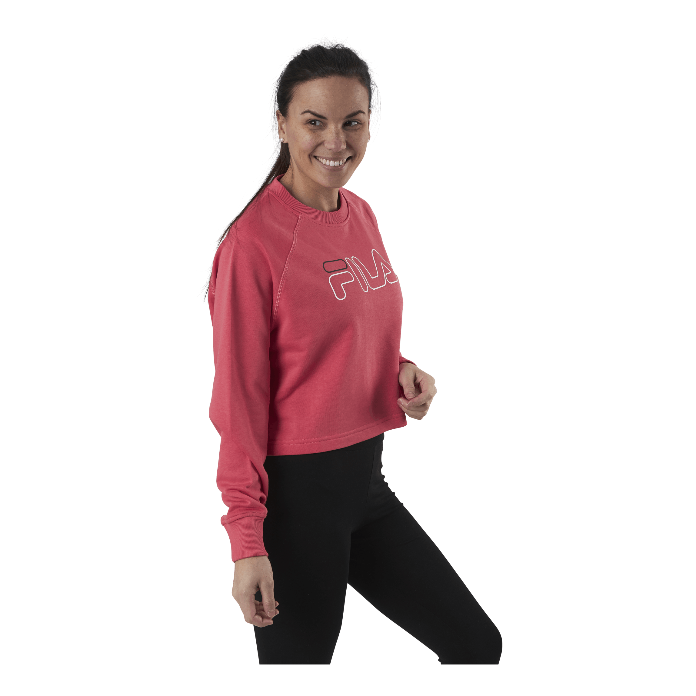 Fila Jamina Cropped Crew Sweat Pink 2 Fila Jamina Cropped Crew Sweat Pink - Bilde 2