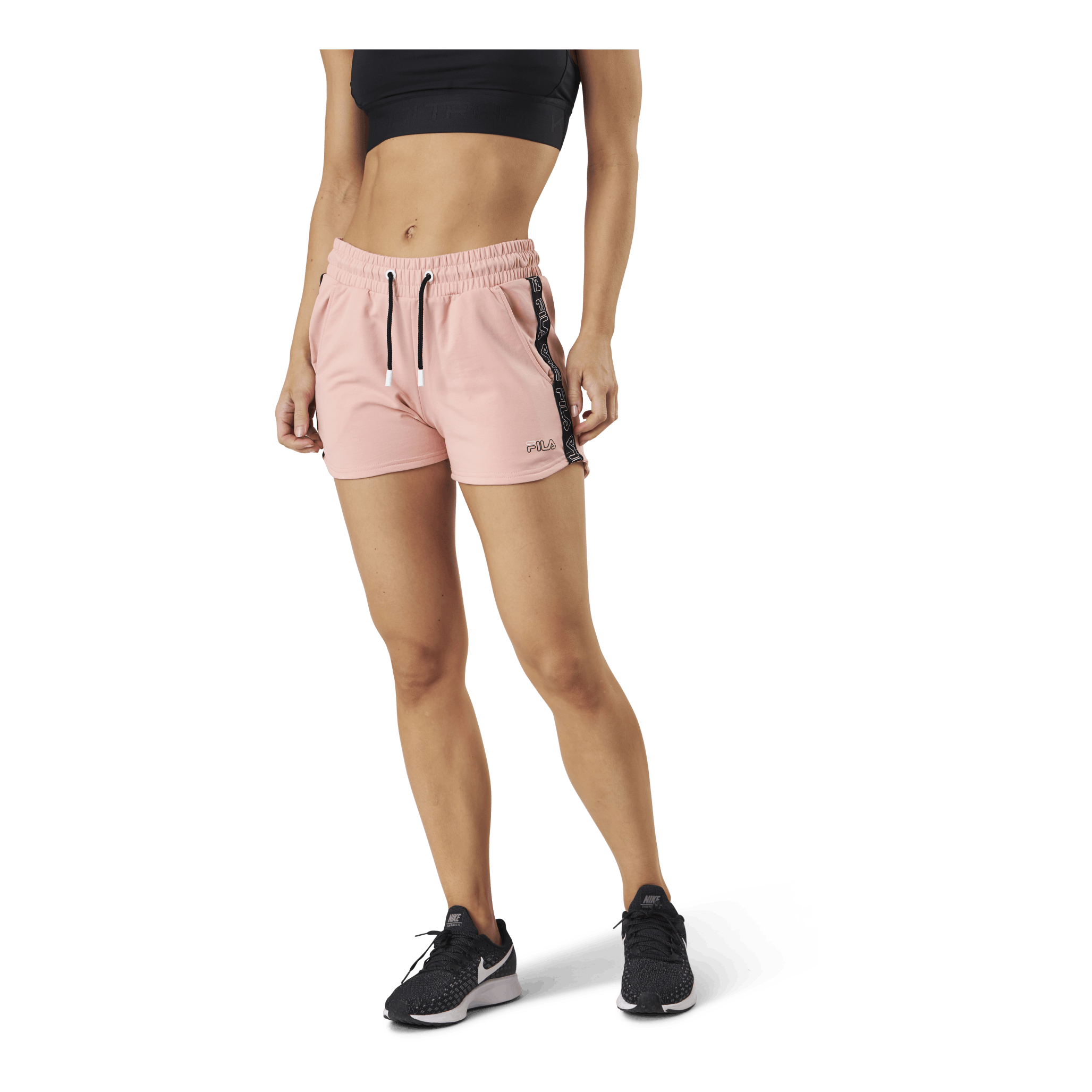 Fila Jadiana Taped Shorts Pink 1 Fila Jadiana Taped Shorts Pink