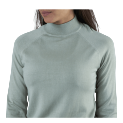 Pieces Esera Ls High Neck Knit Green 9 Pieces Esera Ls High Neck Knit Green -Billig Jakker butikk 90093 38 005