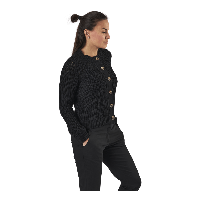 Pieces Petula Ls Knit Cardigan Black 4 Pieces Petula Ls Knit Cardigan Black - Bilde 4