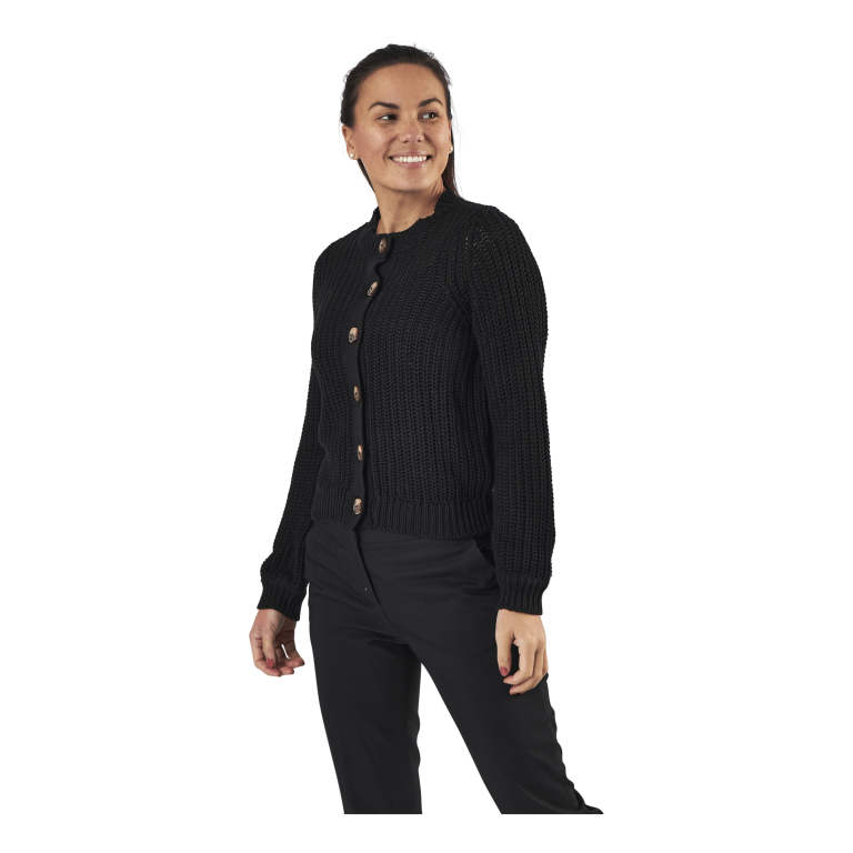 Pieces Petula Ls Knit Cardigan Black 2 Pieces Petula Ls Knit Cardigan Black - Bilde 2