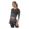 Pieces Lixy Ls Seamless Top Lounge Grey