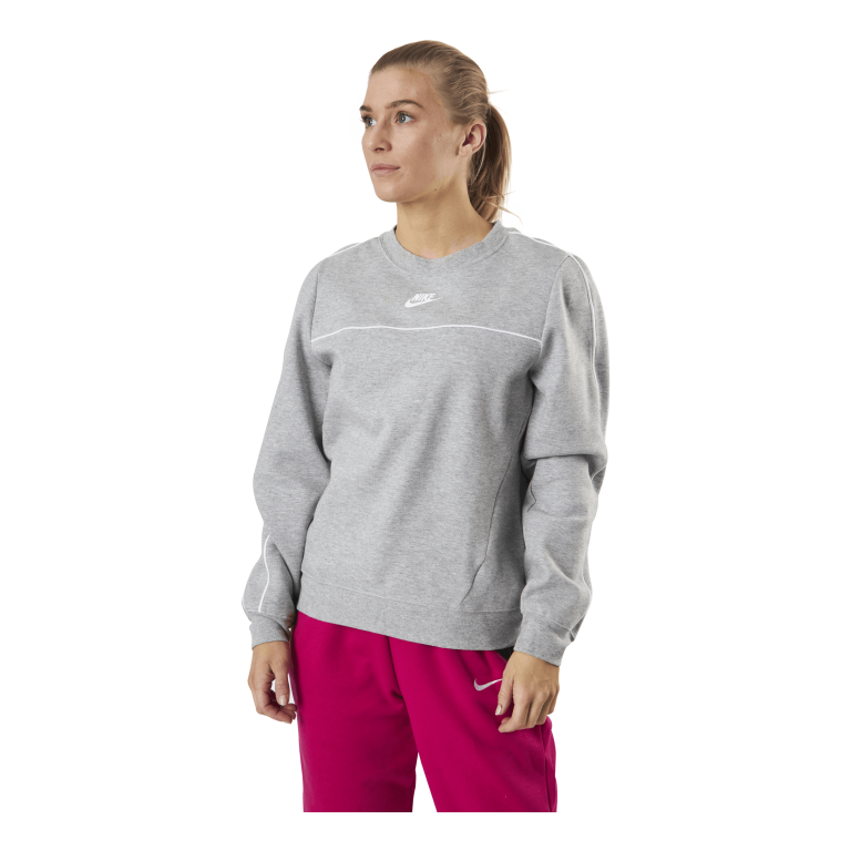 Nike Nsw Crew Mlnm Flc Grey 1 Nike Nsw Crew Mlnm Flc Grey