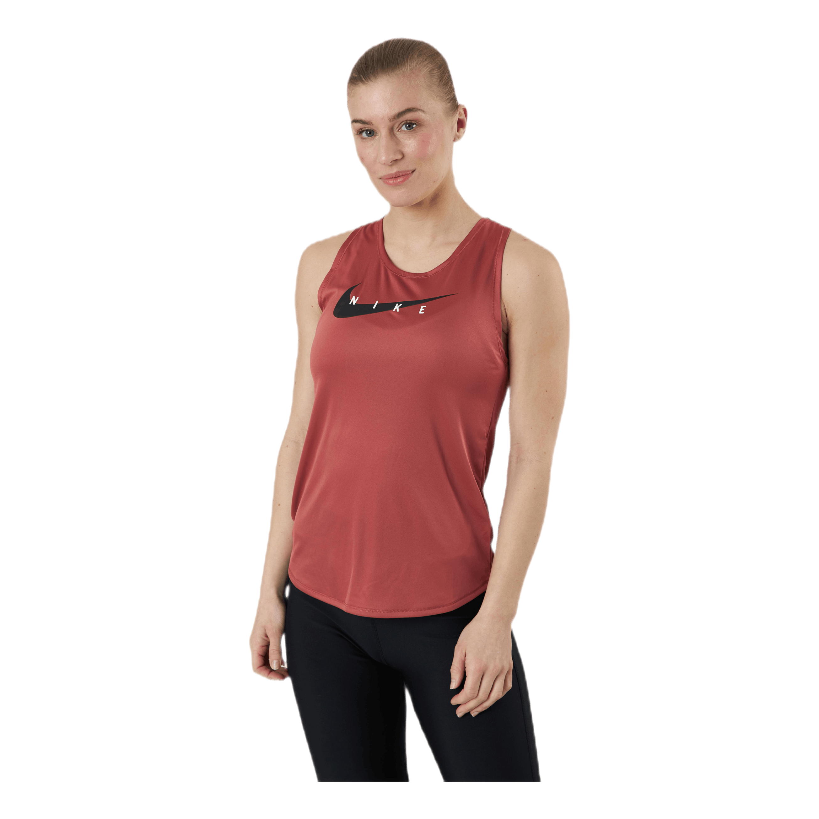 Nike Swoosh Running Tank Red 1 Nike Swoosh Running Tank Red