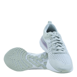 Nike React Infinity Run Flyknit 2 White/Silver -Billig Jakker butikk 90101 06 007