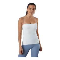 Nike Yoga Luxe Eyelet Tank Top White