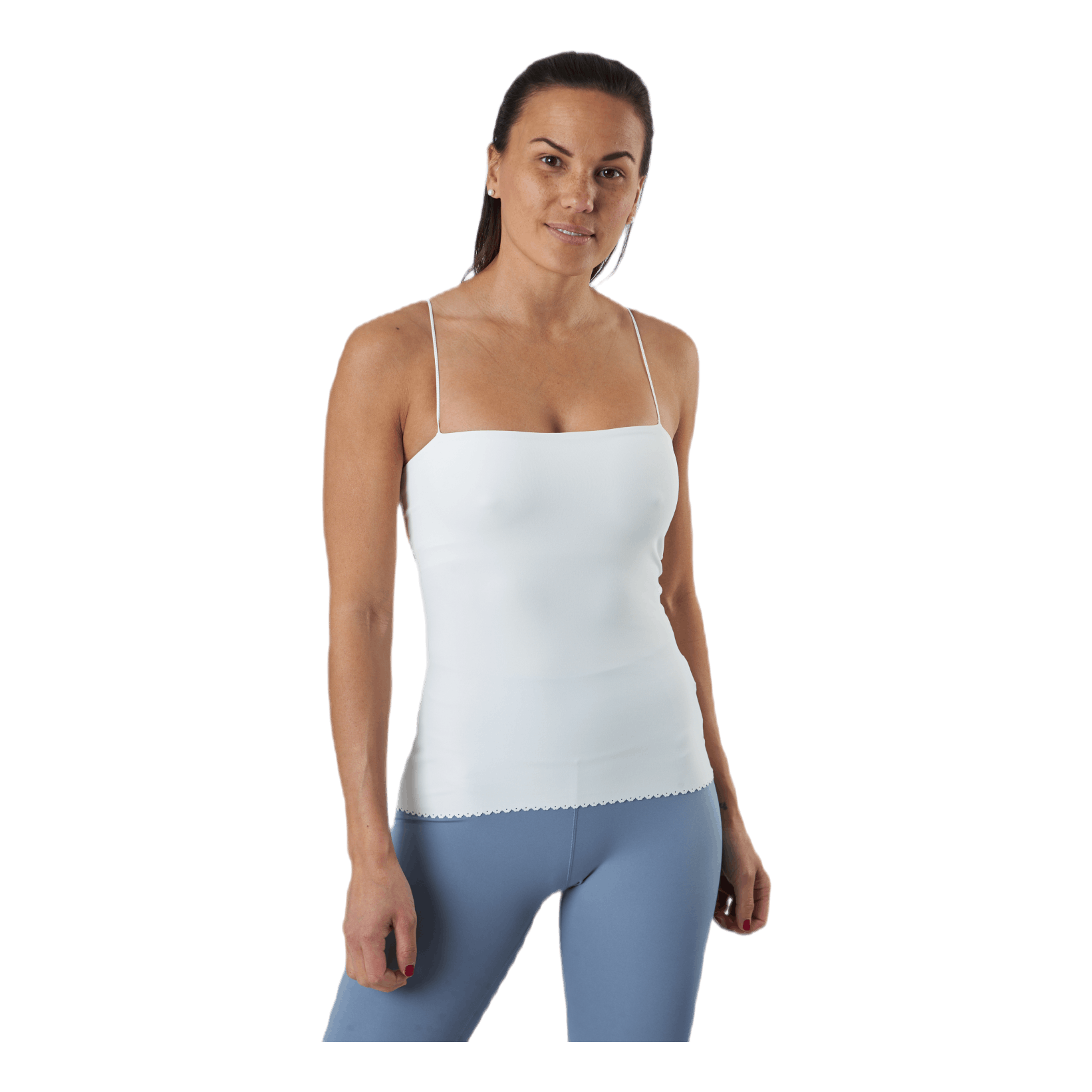 Nike Yoga Luxe Eyelet Tank Top White 1 Nike Yoga Luxe Eyelet Tank Top White