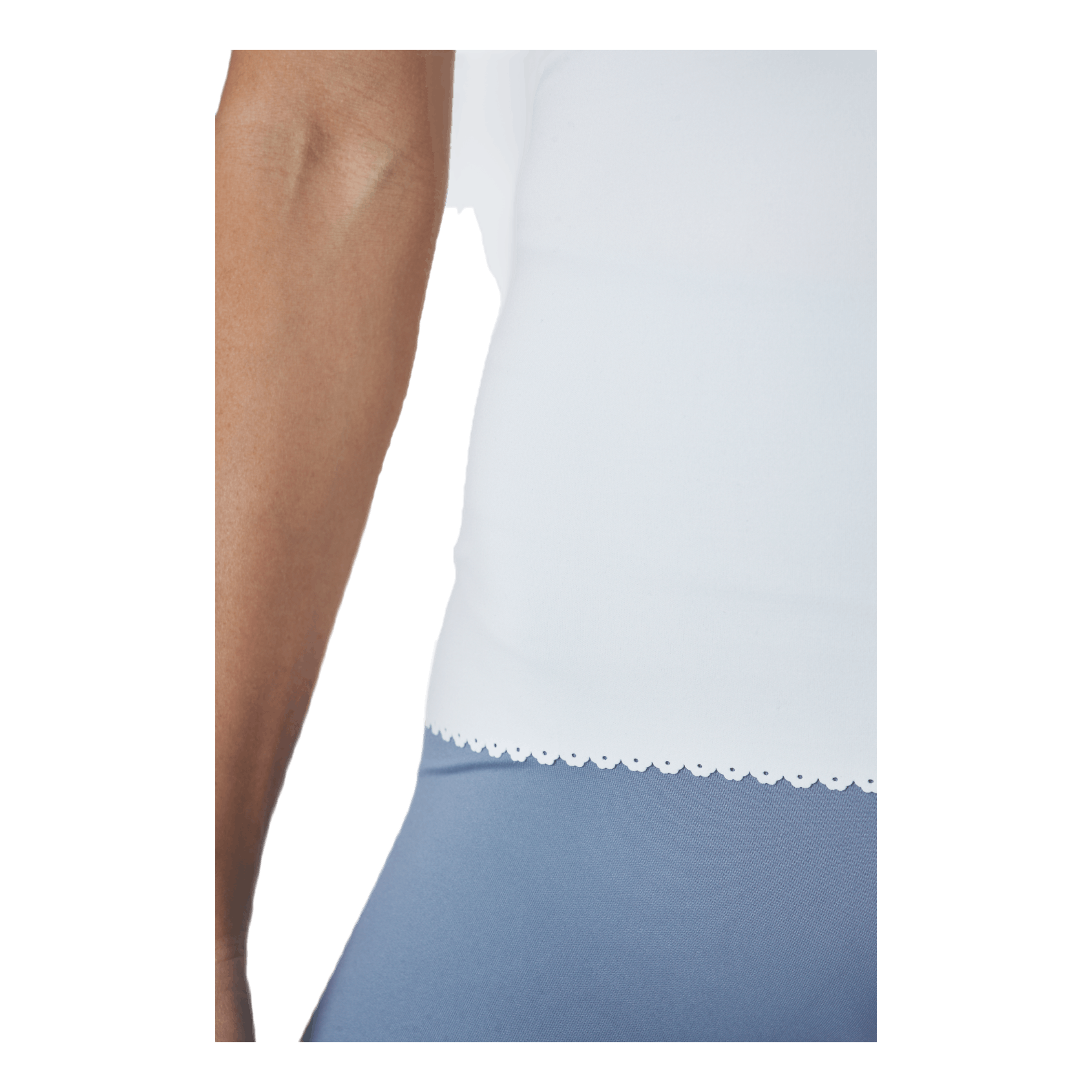 Nike Yoga Luxe Eyelet Tank Top White 4 Nike Yoga Luxe Eyelet Tank Top White - Bilde 4