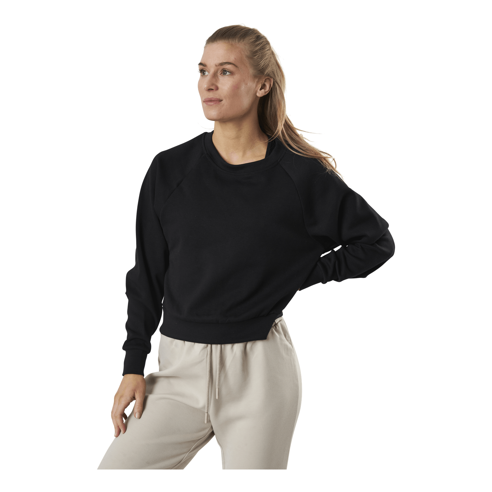 ONLY Joy L/S Raglan O-Neck Swt Black 2 ONLY Joy L/S Raglan O-Neck Swt Black - Bilde 2